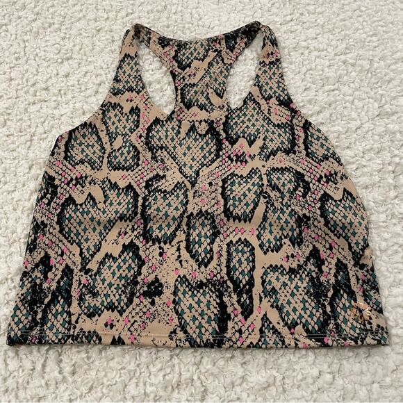 Pro Player Snake Print Wicking Sports Bra Built In Shelf Bra size M - Picture 1 of 11